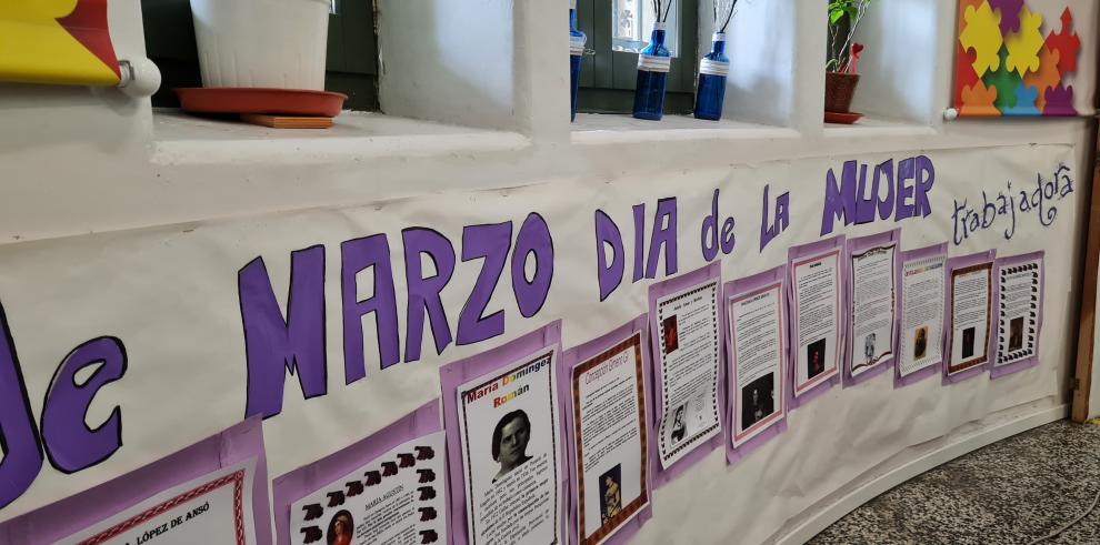 El CEIP Gascón y Marín celebra la igualdad dando nombre de personalidades de Aragón a sus espacios