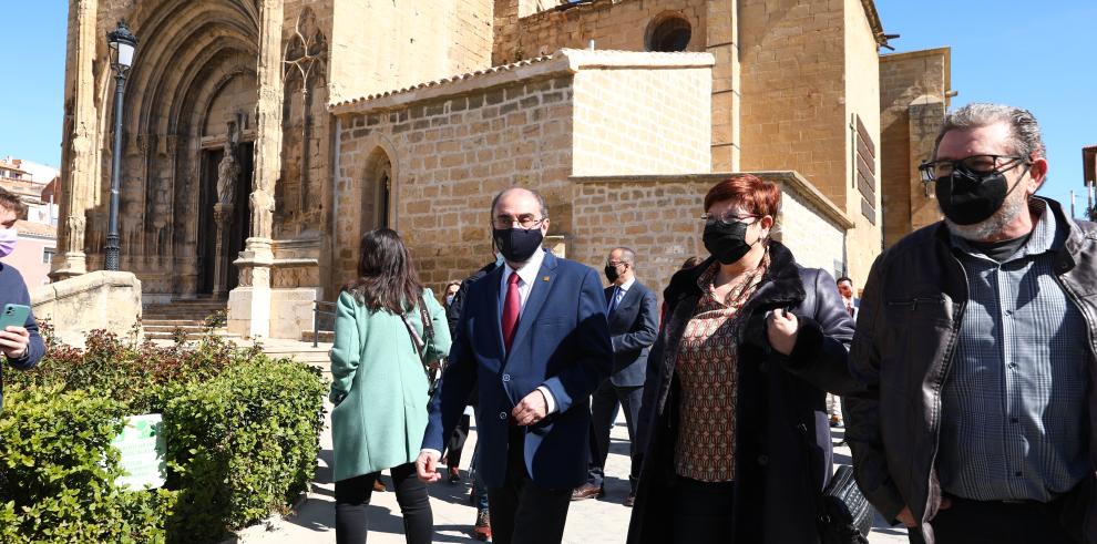 El Gobierno de Aragón impulsará este mes la candidatura a Sello de Patrimonio Cultural de la colegiata y el castillo de Caspe, símbolo de la resolución de conflictos sin recurrir a guerras