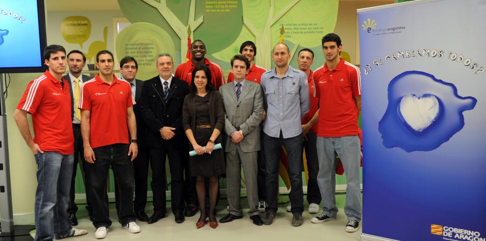 El Departamento de Medio Ambiente y el Basket CAI Zaragoza se unen en la lucha frente al cambio climático