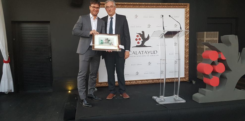 La DOP Calatayud premia a Aragón Exterior por su difusión internacional de los vinos aragoneses