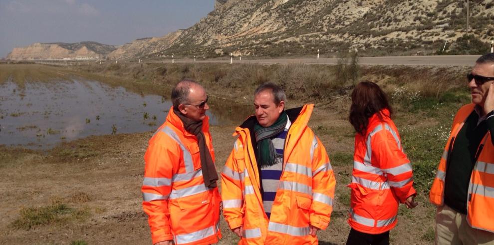 Avanzan a buen ritmo las obras de reparación de las carreteras afectadas por la crecida del río Ebro 