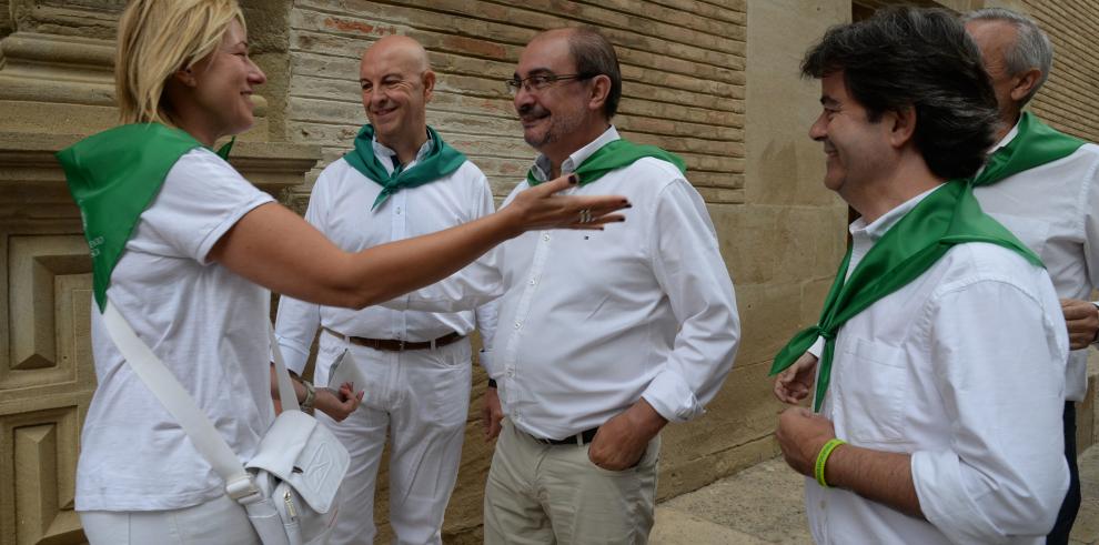 Lambán: "Por su alcance,  su originalidad y capacidad de producir diversión, las fiestas de San Lorenzo son las fiestas de todo Aragón"