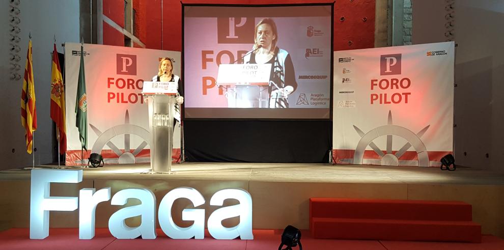 Marta Gastón destaca el “empuje imparable de Fraga” como polo de atracción de empresas