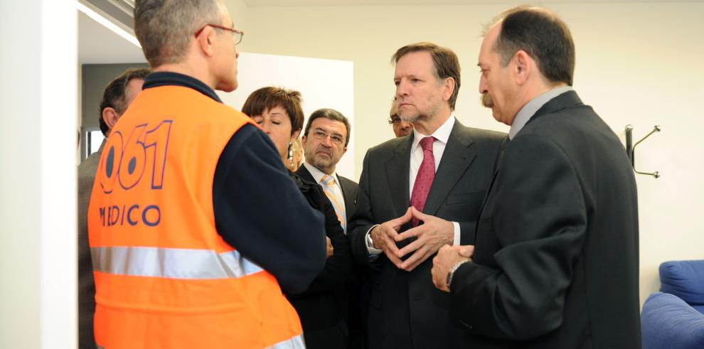 El presidente de Aragón visita las instalaciones del nuevo centro de salud de Teruel