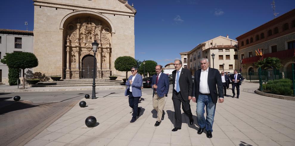 Lambán inaugura el  Museo del Jamón de Calamocha como exponente del nuevo Centro Logístico de la Industria Agroalimentaria en Teruel