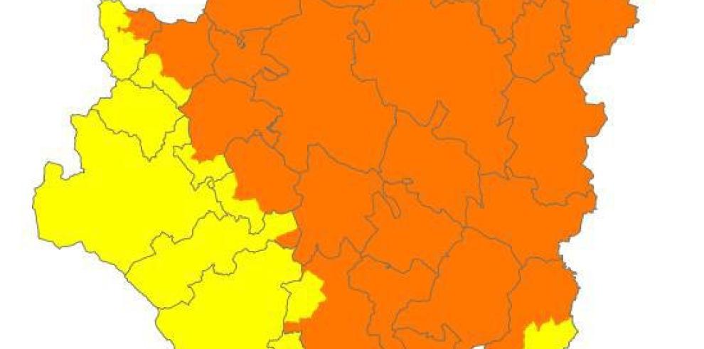 Alerta naranja de peligro de incendios en el centro de Aragón, Maestrazgo y Turia