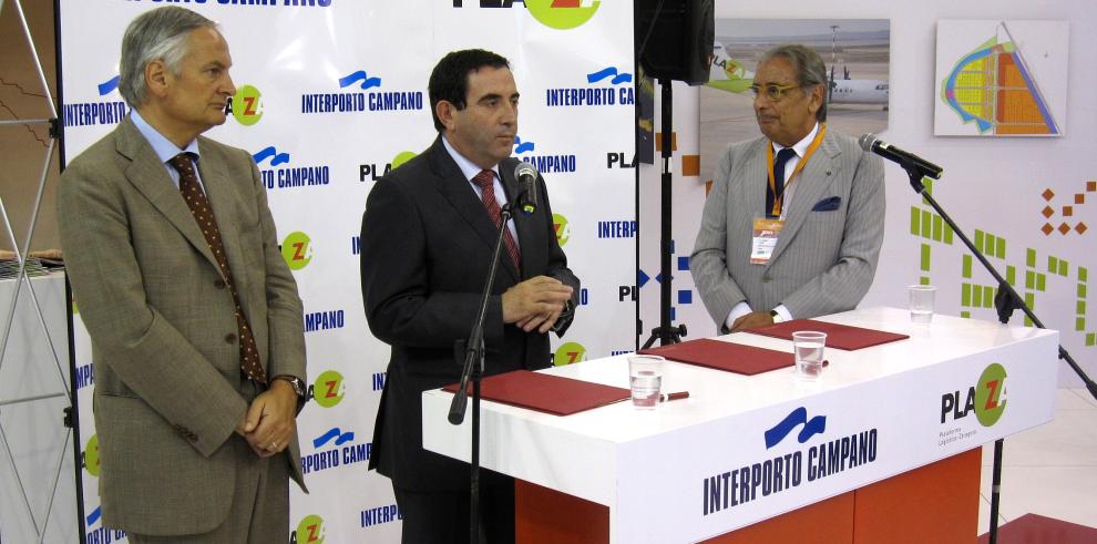 PLAZA e INTERPORTO CAMPANO firman un convenio para desarrollar actuaciones logísticas de interés común 