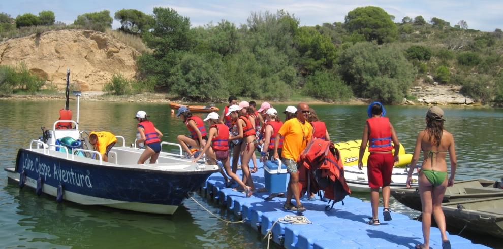 Imágenes de la visita de la consejera Broto al Mar de Aragón