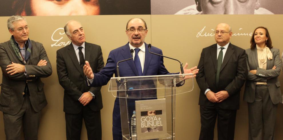 Javier Lambán inaugura la exposición Goya y Buñuel