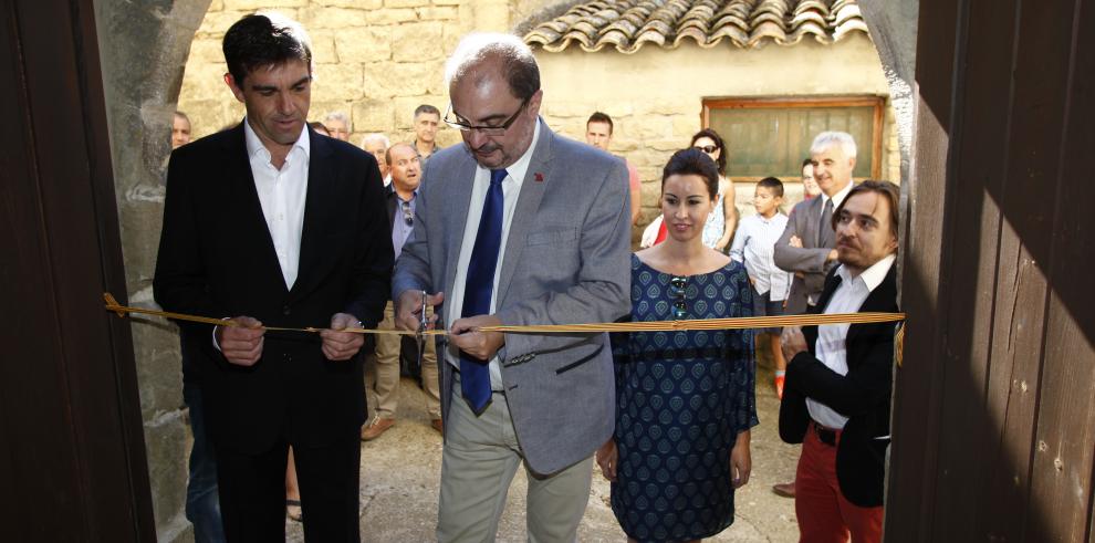 El Presidente de Aragón inaugura el centro de interpretación de la Orden de Caballeros de San Juan en Castiliscar