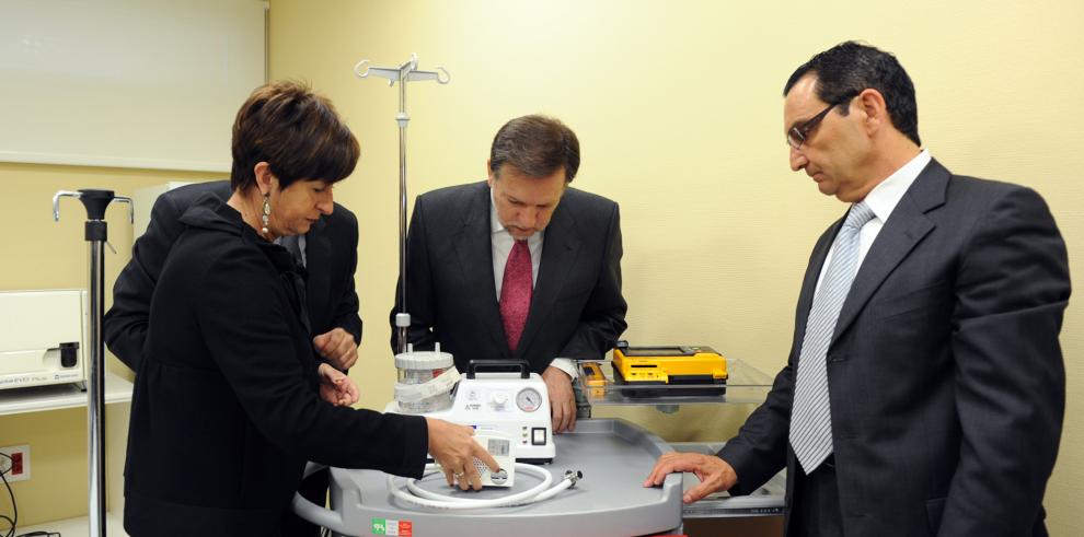 El presidente de Aragón visita las instalaciones del nuevo centro de salud de Teruel