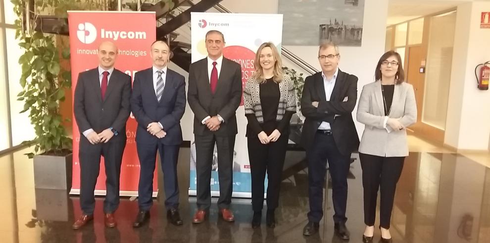 Pilar Alegría conoce la apuesta en I+D+i de la empresa aragonesa Inycom