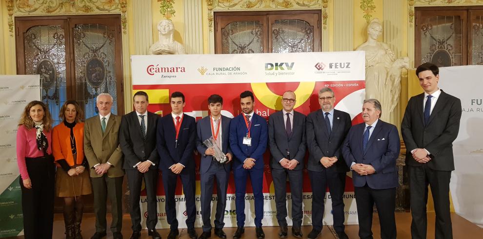 Felipe Faci destaca el alto nivel de los jóvenes aragoneses en materia de gestión en la clausura del II Global Management Challenge