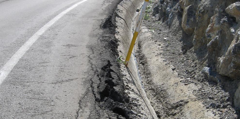 El Gobierno de Aragón inicia los trabajos de emergencia en la A-136, de Biescas a Francia por Sallent, con un presupuesto de 3 millones de euros