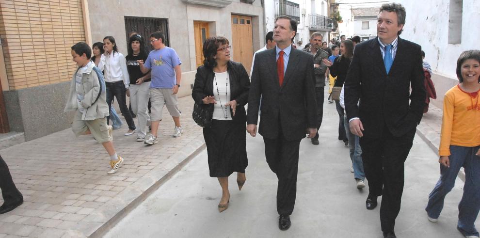 El presidente del Gobierno de Aragón, Marcelino Iglesias, ha visitado el municipio oscense de Pomar de Cinca