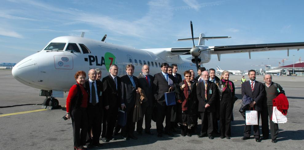 La compañía PLAZA Cargo lleva a cabo  el vuelo inaugural entre Zaragoza y la ciudad francesa de Toulouse.