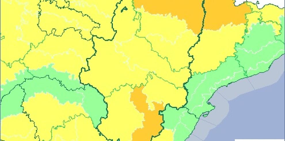 Aviso amarillo por altas temperaturas, tormentas y lluvias