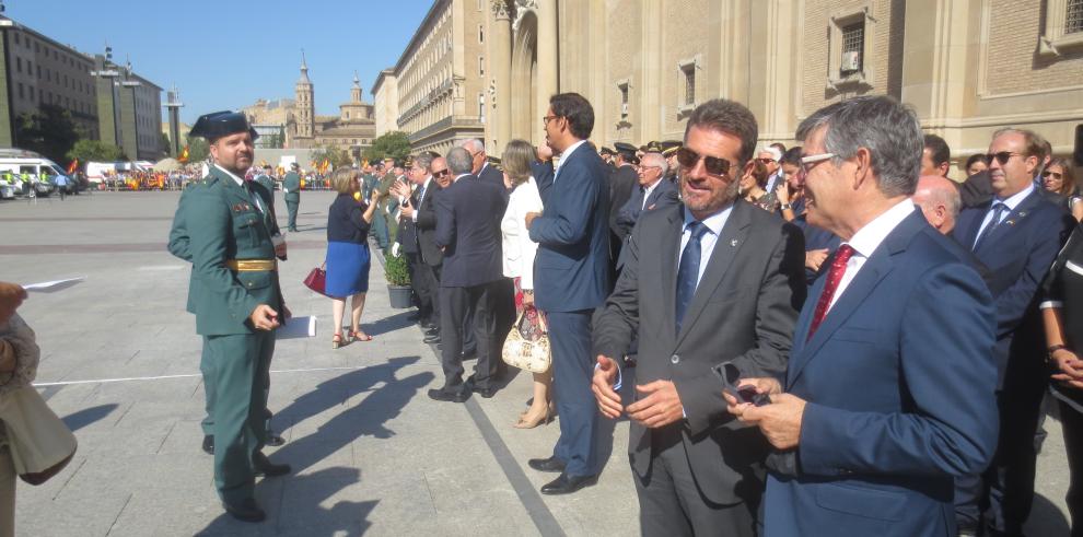 Presencia del Gobierno de Aragón en el acto para celebrar a la Patrona de la Guardia Civil