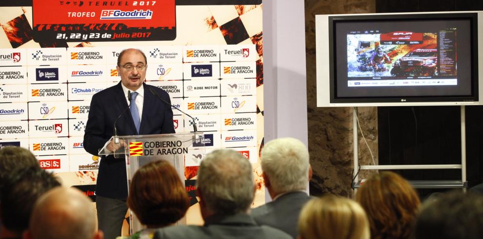 El presidente de Aragón, Javier Lambán, y la consejera de Educación, Cultura y Deporte, Mayte Pérez, presentan en Teruel la XXXIV edición de la Baja Aragón