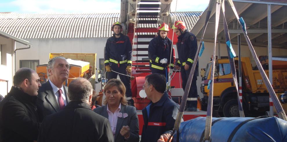 Suárez: “El Parque de Bomberos de Alcañiz es uno de los más completos de la Comunidad Autónoma”