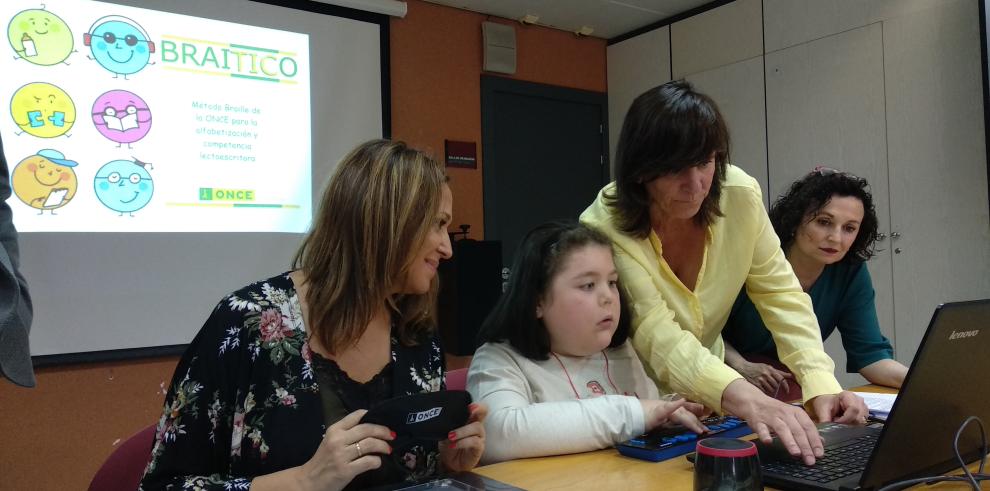 Los colegios aragoneses contarán con ‘Braitico’, el primer método oficial inclusivo para aprender braille 