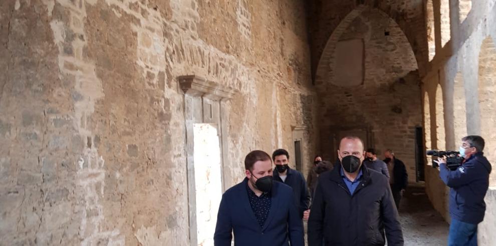 El Gobierno de Aragón mejorará el claustro y el acceso al Monasterio de San Victorián este año  