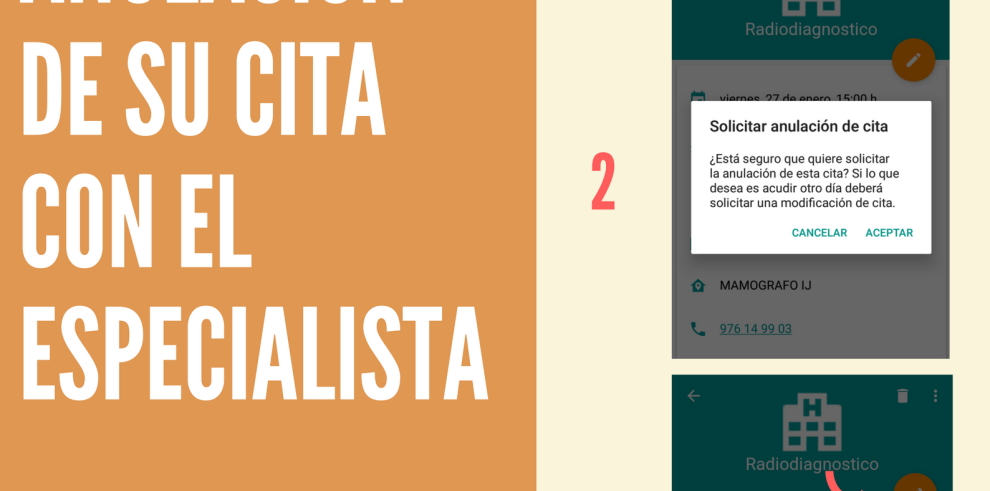 Los aragoneses ya pueden anular o solicitar el cambio de cita con el especialista a través de Salud Informa