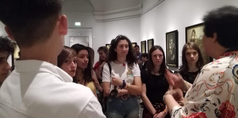 Los alumnos de cinco centros educativos aragoneses siguen la pista de Goya en el Museo del Prado