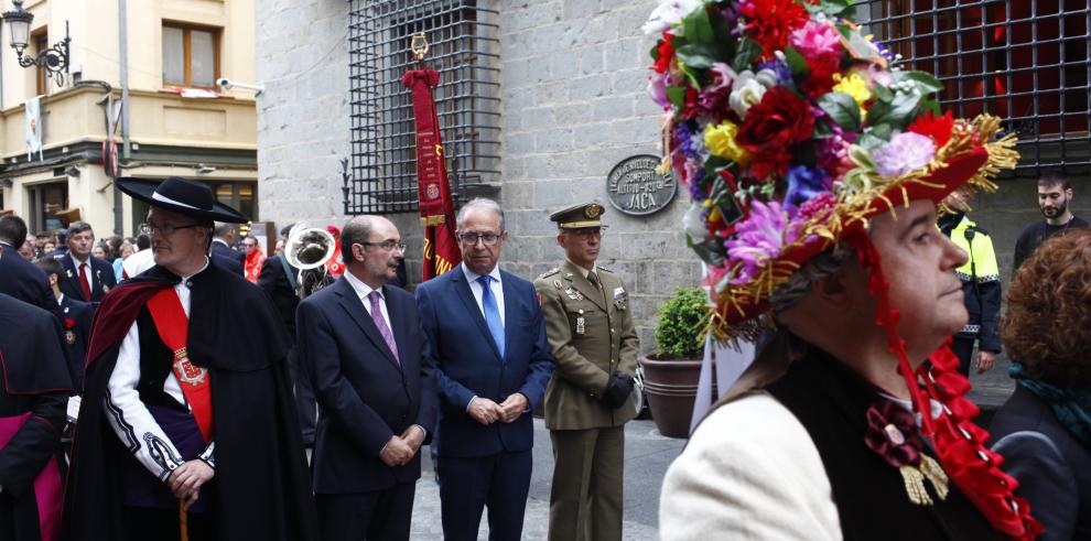 El Presidente de Aragón celebra en Jaca la festividad del primer viernes de mayo que "nos remite al origen del Reino de Aragón"