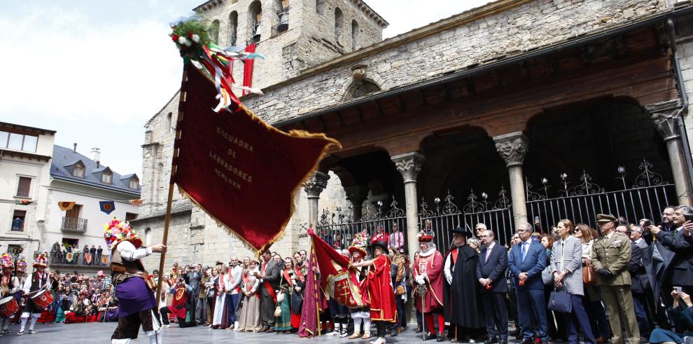 El Presidente de Aragón celebra en Jaca la festividad del primer viernes de mayo que "nos remite al origen del Reino de Aragón"