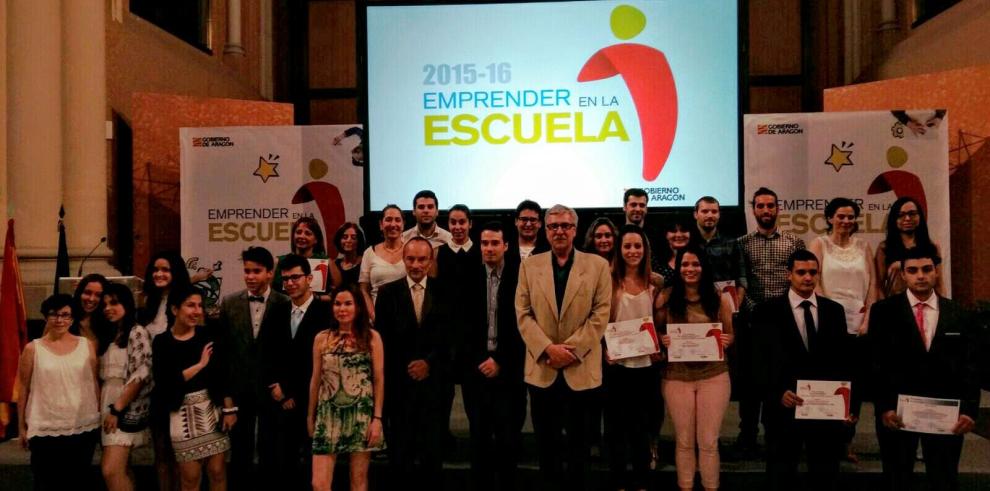 El Gobierno de Aragón premia el talento emprendedor de los estudiantes de FP y Bachillerato