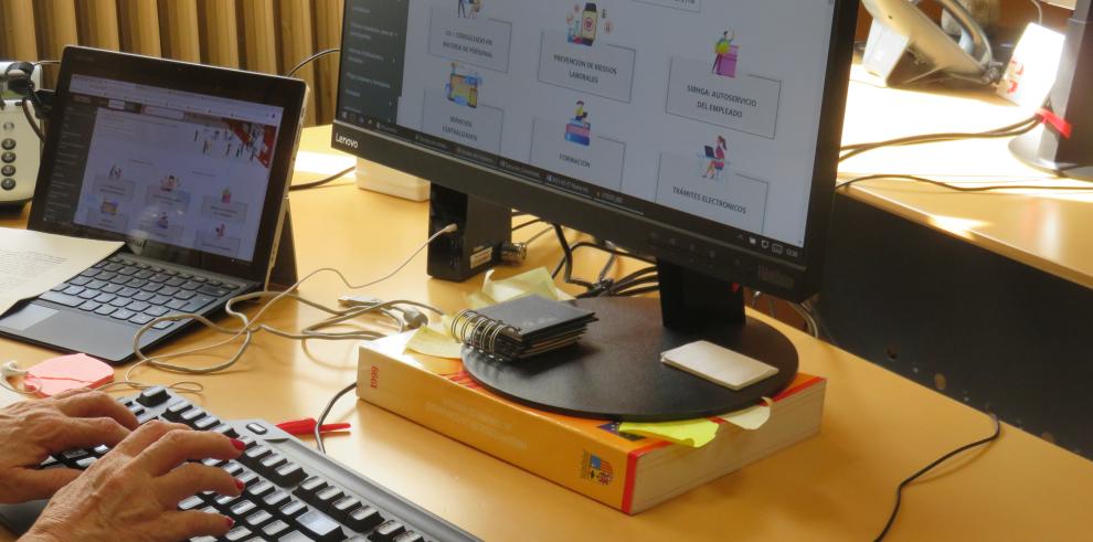Trabajo en un despacho de la Administración de Aragón