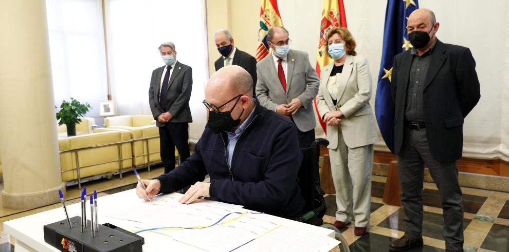 “Aragón en marcha con Ucrania”, nueva iniciativa solidaria que impulsan conjuntamente el Gobierno de Aragón y los agentes sociales 