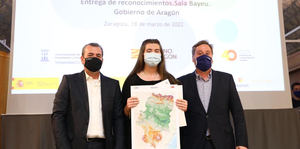 La alumna Eva Maté ganadora de la XII Olimpiada de Geografía de Aragón