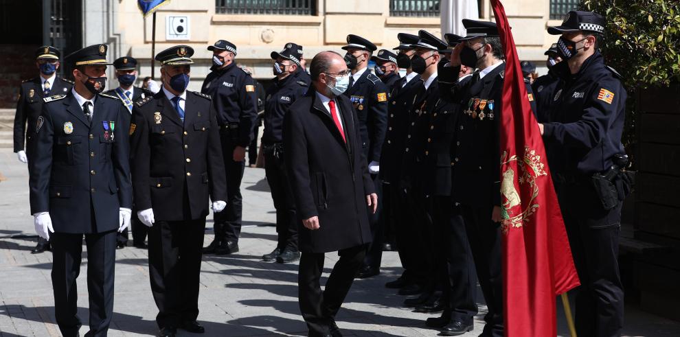 El Gobierno de Aragón celebra en Teruel una ceremonia de condecoraciones al mérito policial en Aragón, enmarcado en el 40 aniversario del Estatuto de Autonomía