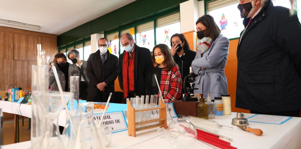 El Presidente de Aragón participa en el quincuagésimo aniversario del CEIP Gustavo Adolfo Bécquer de Garrapinillos