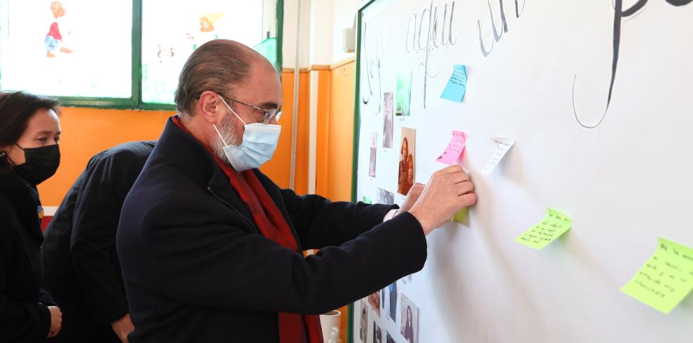 El Presidente de Aragón participa en el quincuagésimo aniversario del CEIP Gustavo Adolfo Bécquer de Garrapinillos