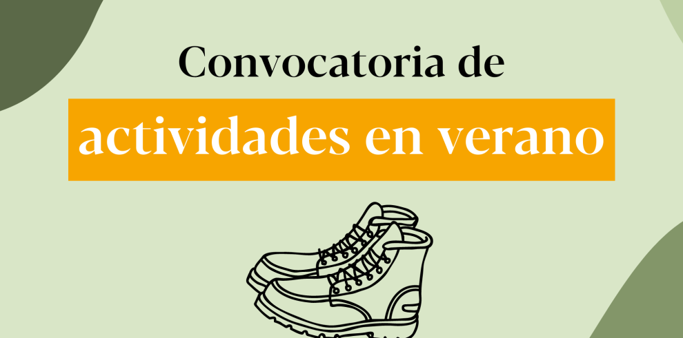 Cartel de la campaña de actividades de verano