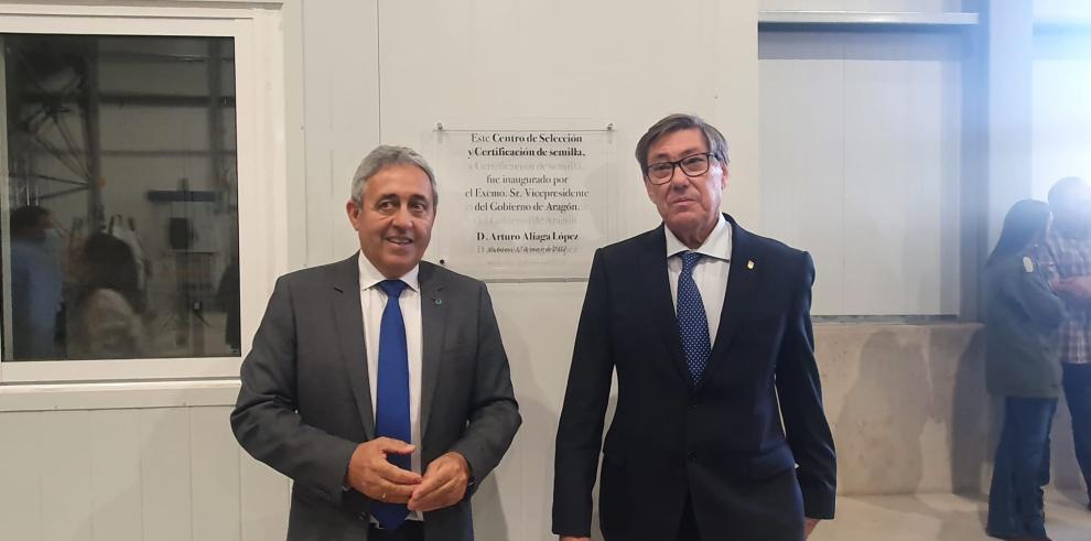 Arturo Aliaga en la Cooperativa de Barbastro