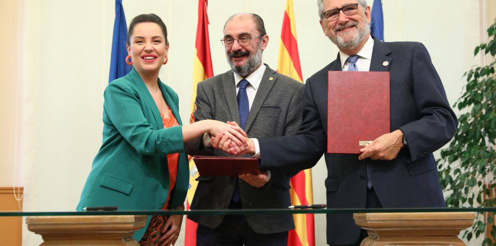 Firma del modelo de financiación para la Universidad de Zaragoza 2022-2026