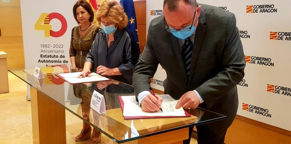 Firma del convenio entre Ciudadanía y las entidades 3ymás, Amasol y CERMI