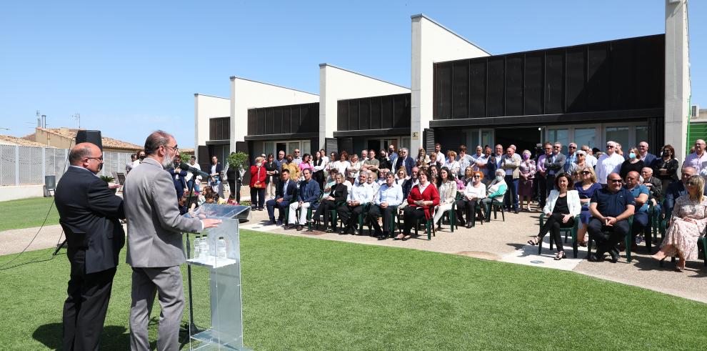 El Presidente de Aragón inaugura la residencia y centro de día de Biota