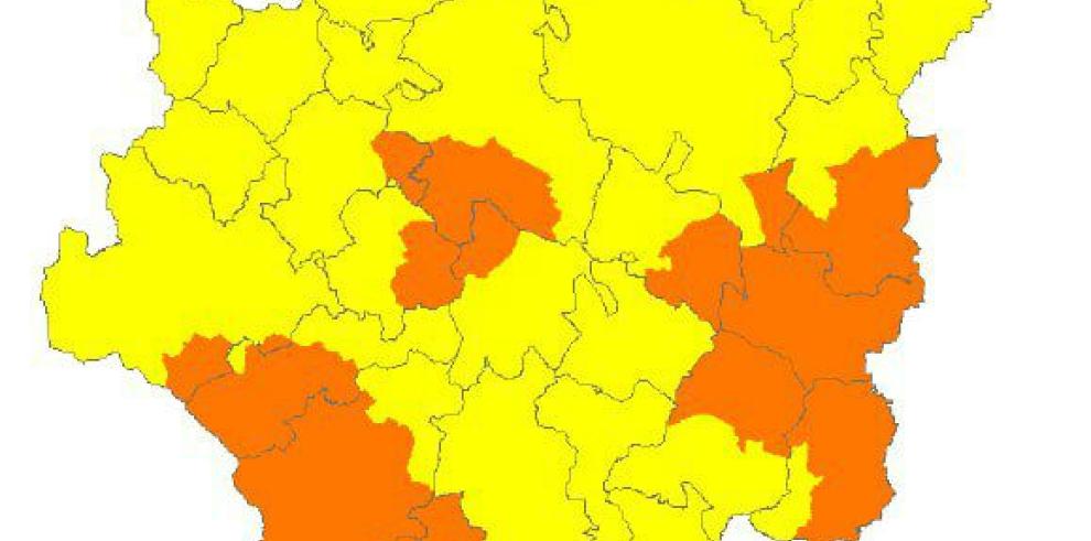 El aviso naranja de incendios se ha activado hoy en varias zonas de la Comunidad