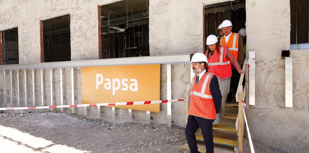El presidente Lambán visita las obras del nuevo Centro de Salud Barrio Jesús