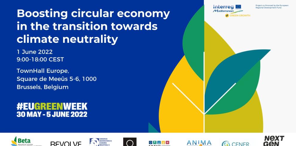 Evento organizado por el proyecto europeo Green Growth, con presencia de Aragón Circular