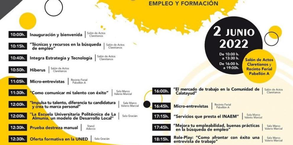 I Feria de Formación y Empleo de Calatayud