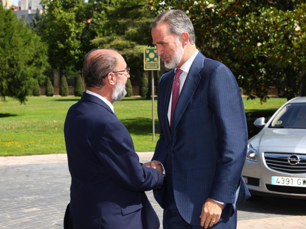 Imagen del artículo El Rey Felipe VI traslada a Jorge Azcón su cariño más sincero hacia la figura de Javier Lambán