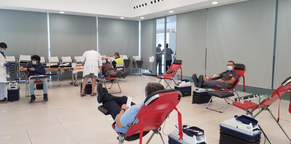 Puntos de extracción instalado con motivo del Día del Donante de Sangre