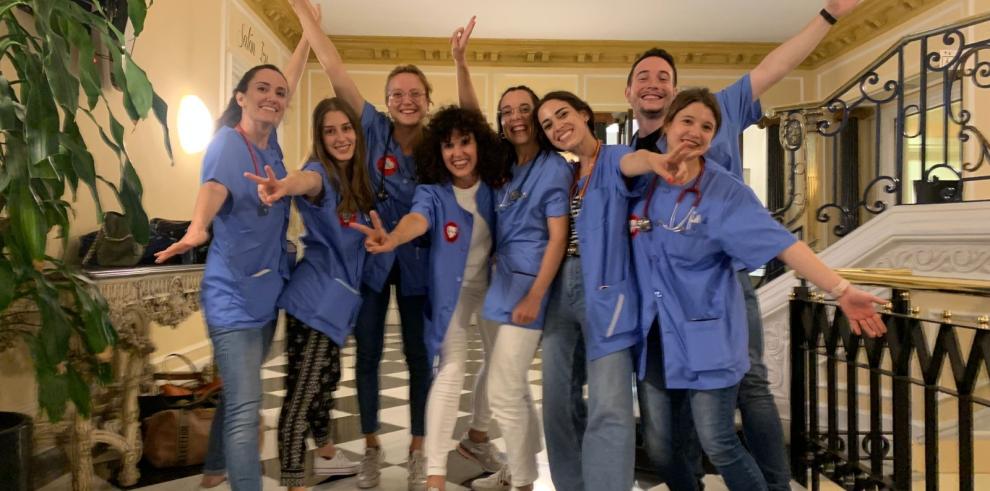El equipo de residentes de Pediatría del Servet que participará en los Pediatric Simulation Games en Latina (Italia).