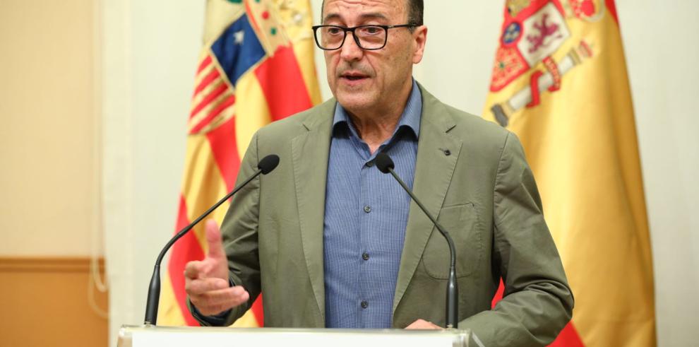 El consejero de Educación, Cultura y Deporte del Gobierno de Aragón, Felipe Faci